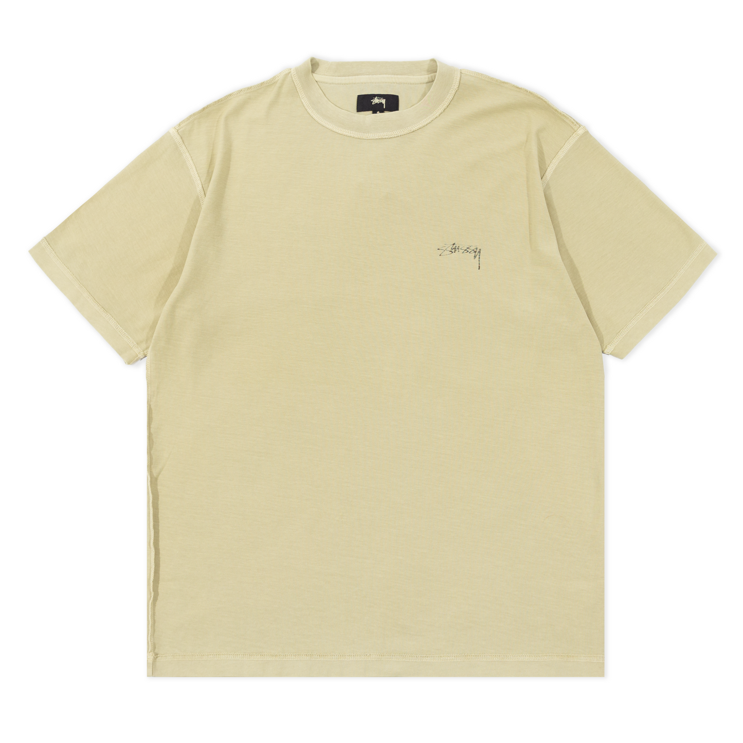 Stüssy Pigment Dyed Inside Out T-Shirt - Olive