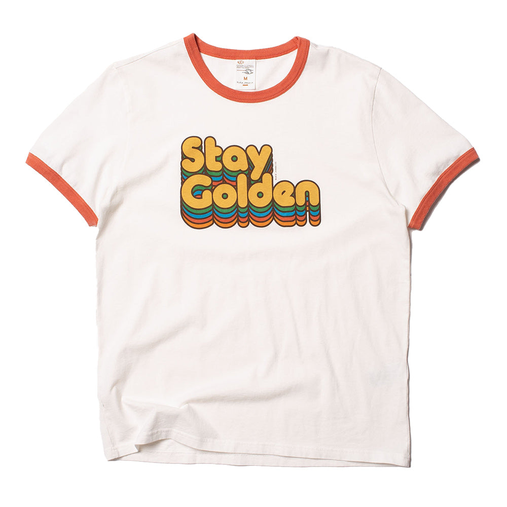 Nudie Jeans Co. Ricky Stay Golden T-Shirt - Chalk White