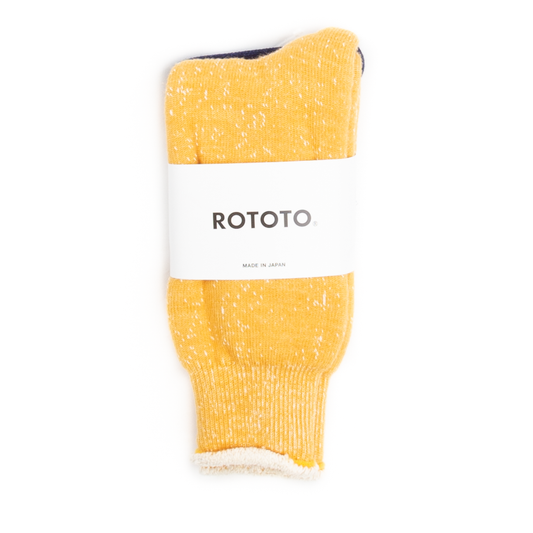 RoToTo Double Face Socks - Yellow