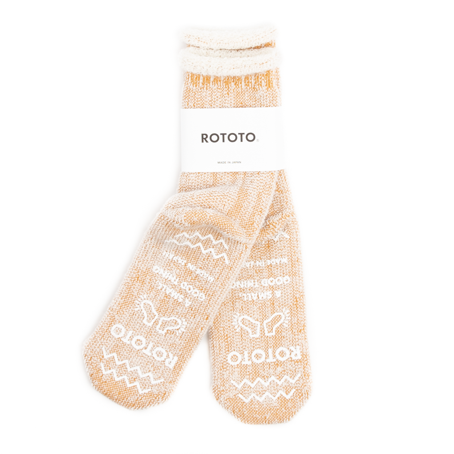 RoToTo Extra Fine Merino Socks - D Yellow White