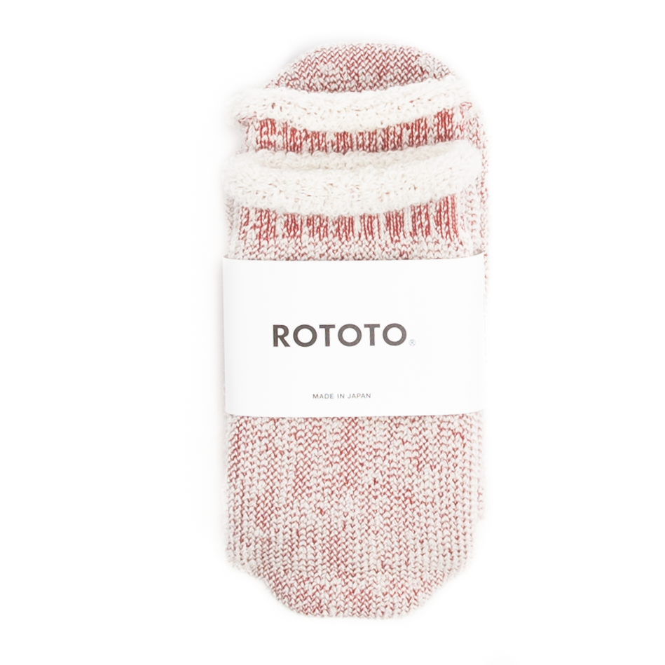 RoToTo Extra Fine Merino Socks - D Red White