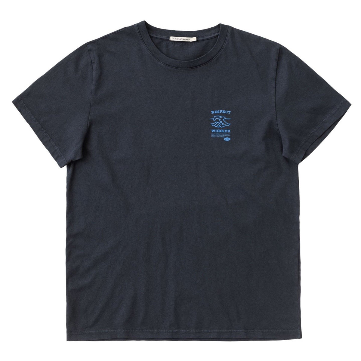 Nudie Jeans Co. Roy Respect The Worker T-Shirt - Navy