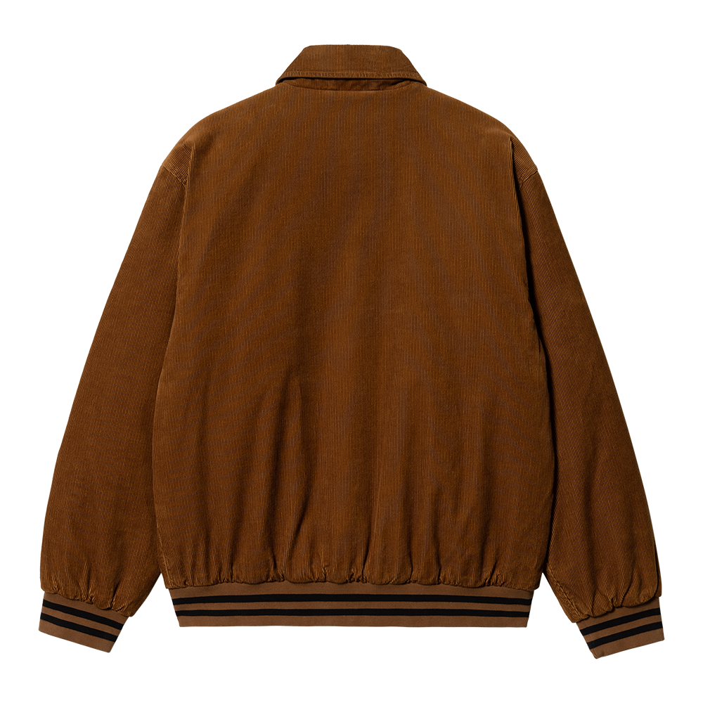Carhartt WIP Rugged Letterman Jacket - Deep Hamilton Brown Black