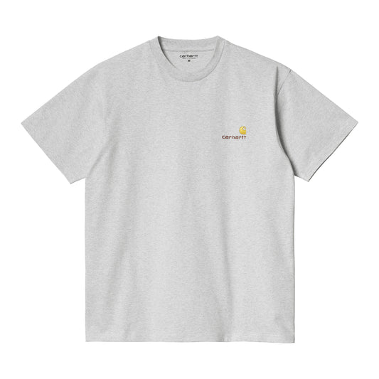 Carhartt WIP American Script T-Shirt - Ash Heather