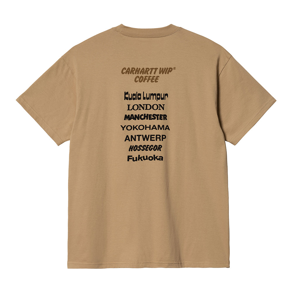 Carhartt WIP Coffee T-Shirt - Dusty Hamilton Brown