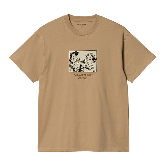 Carhartt WIP Coffee T-Shirt - Dusty Hamilton Brown