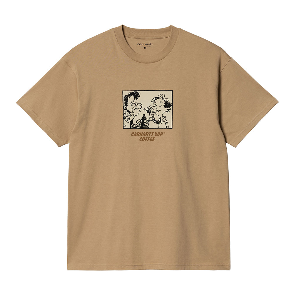 Carhartt WIP Coffee T-Shirt - Dusty Hamilton Brown
