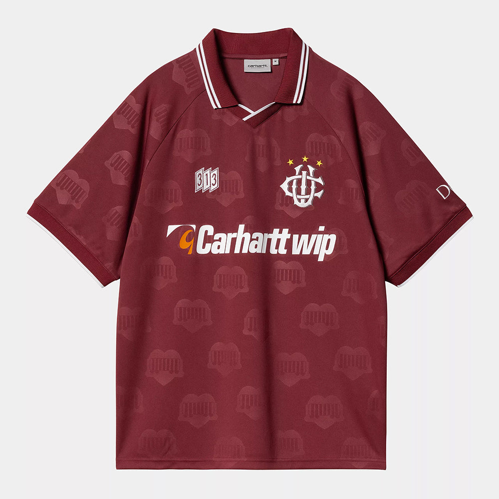 Carhartt WIP S/S HarttEs Football T-Shirt - Mulberry