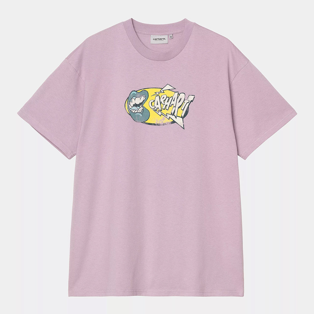 Carhartt WIP S/S Louder T-Shirt - Pink Fog