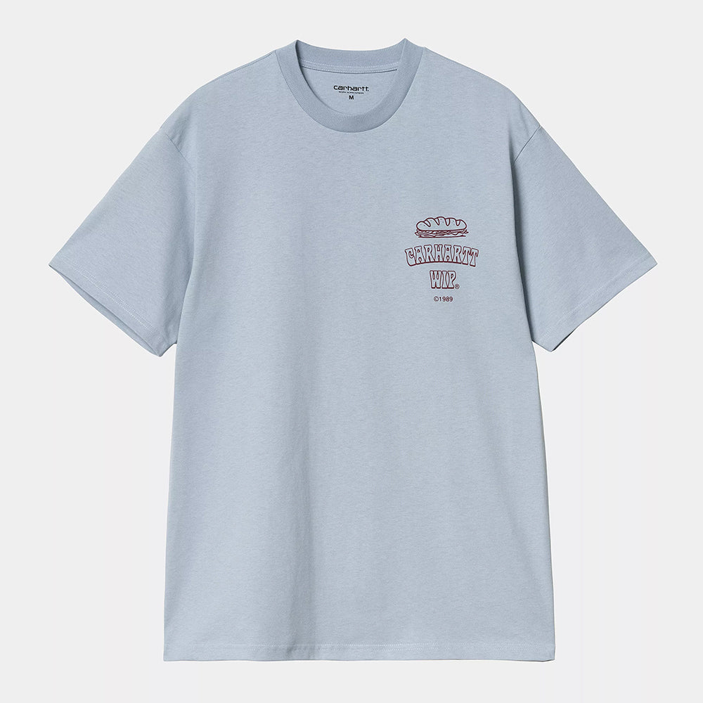 Carhartt WIP S/S Sandwich T-Shirt - Blue Fog