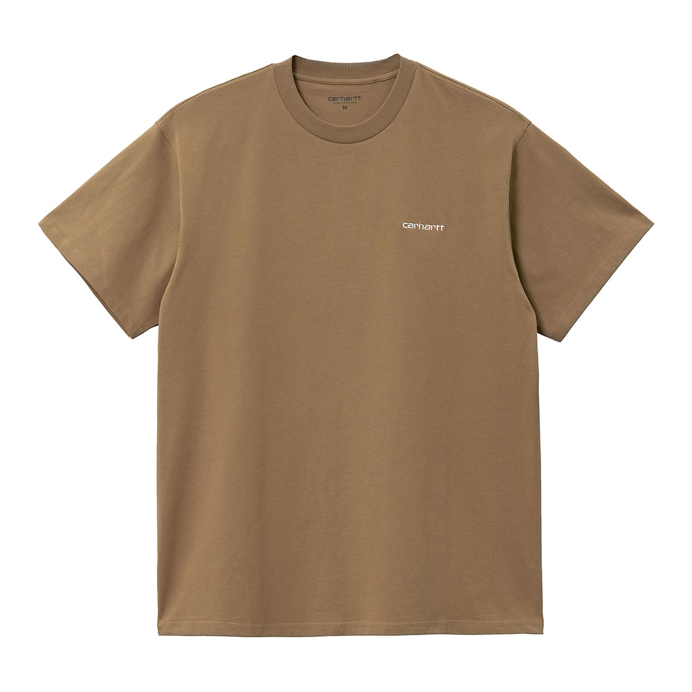 Carhartt WIP Script Embroidery T-Shirt - Buffalo White