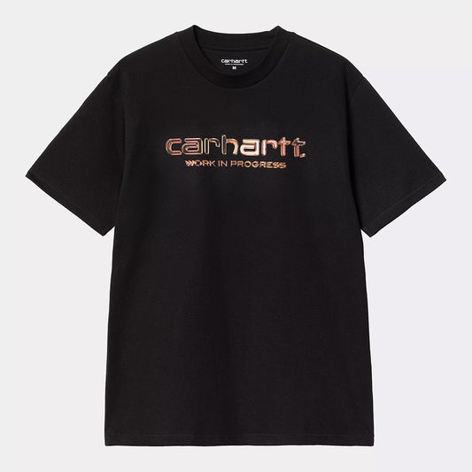 Carhartt WIP S/S Solar Chrome Script T-Shirt - Black