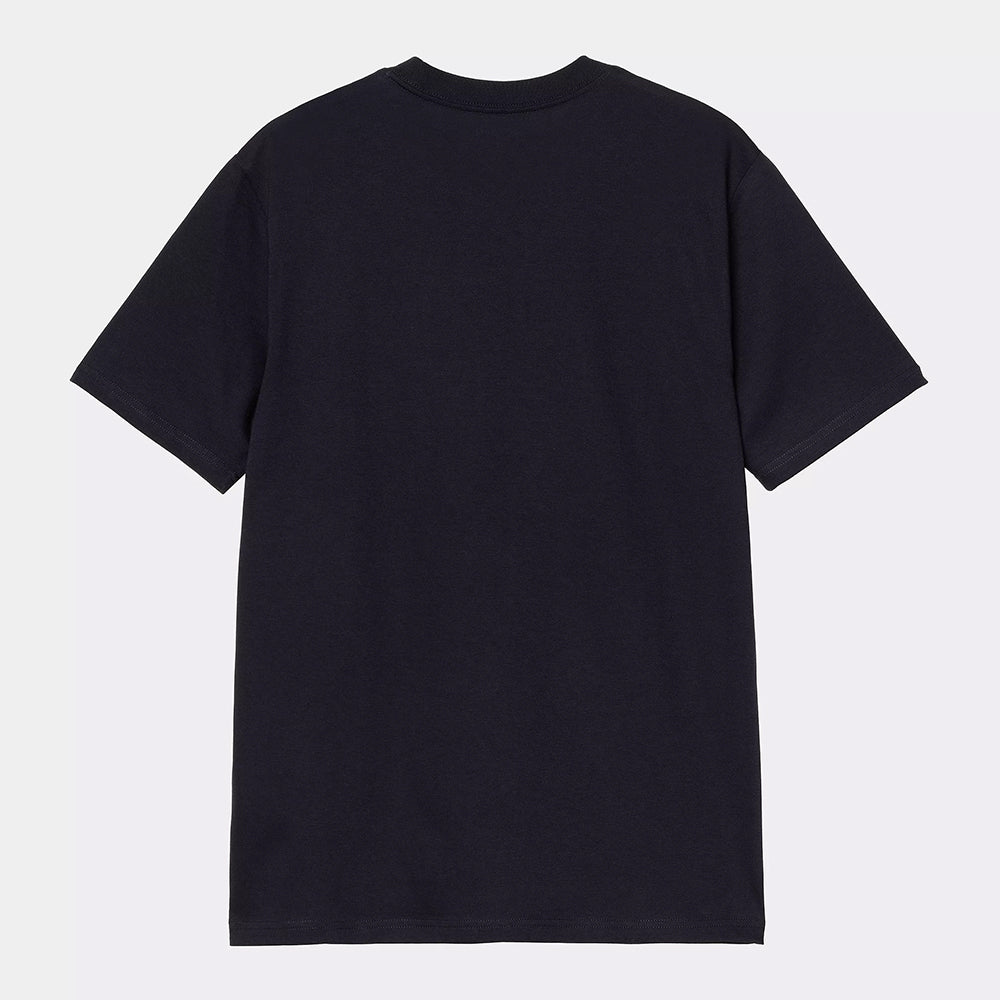 Carhartt WIP S/S Solar Chrome Script T-Shirt - Dark Navy