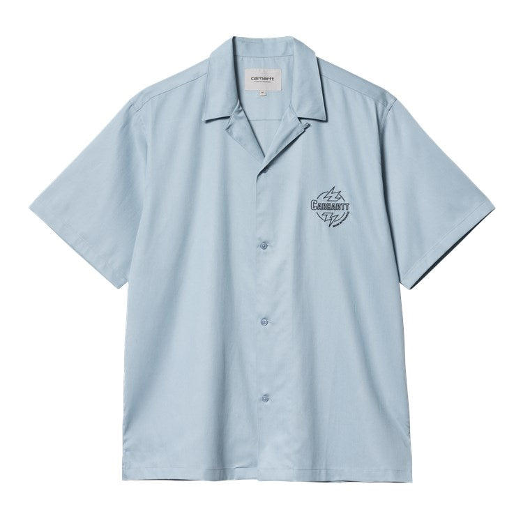 Carhartt WIP S/S Ablaze Shirt - Misty Sky Black