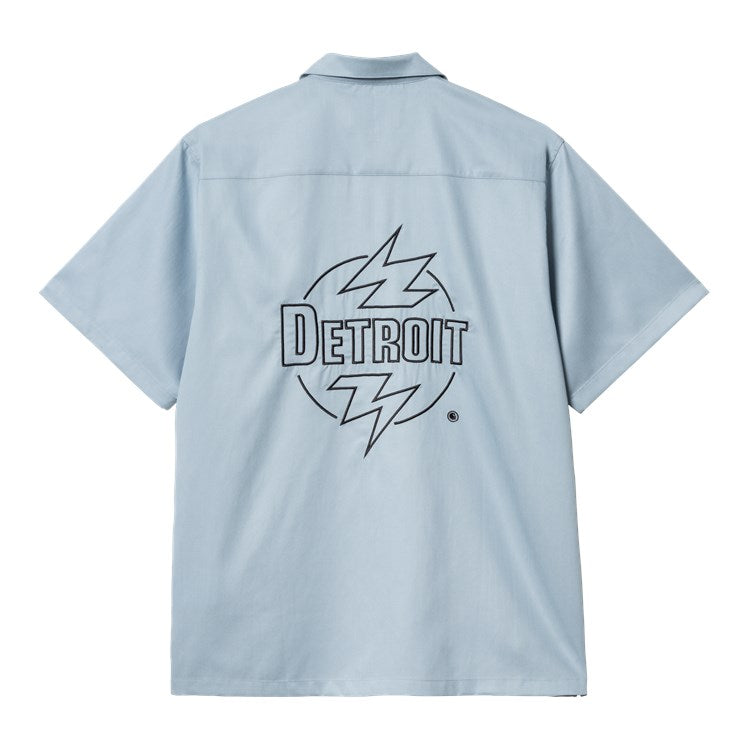 Carhartt WIP S/S Ablaze Shirt - Misty Sky Black