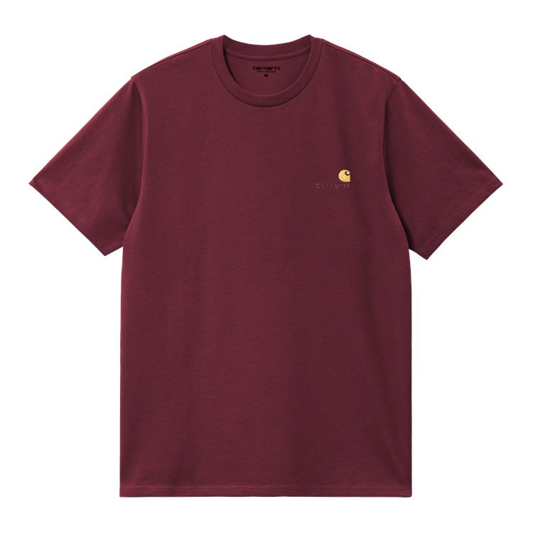 Carhartt WIP American Script T-Shirt - Malbec