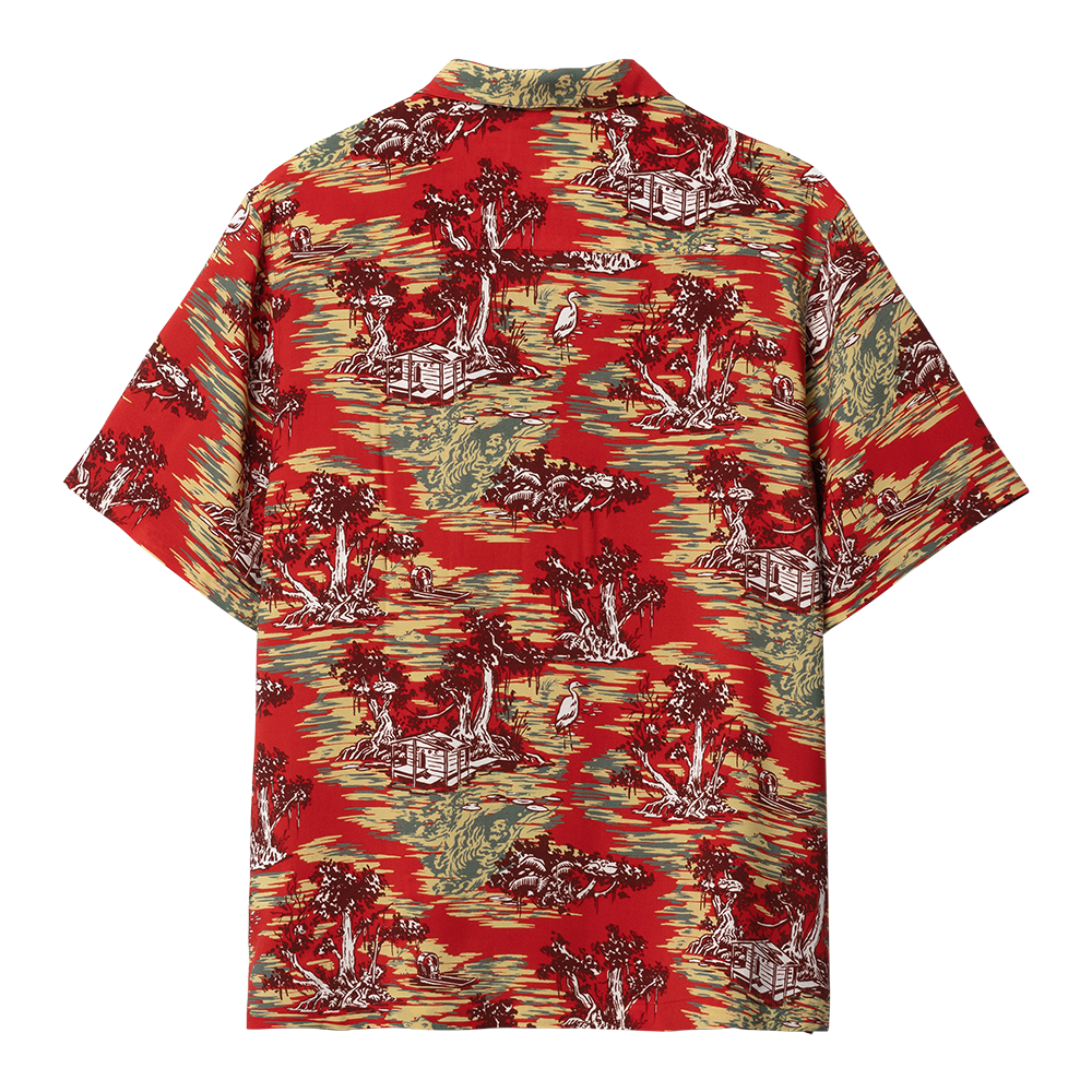 Carhartt WIP Bayou Shirt - Bayou Print Red Sunset