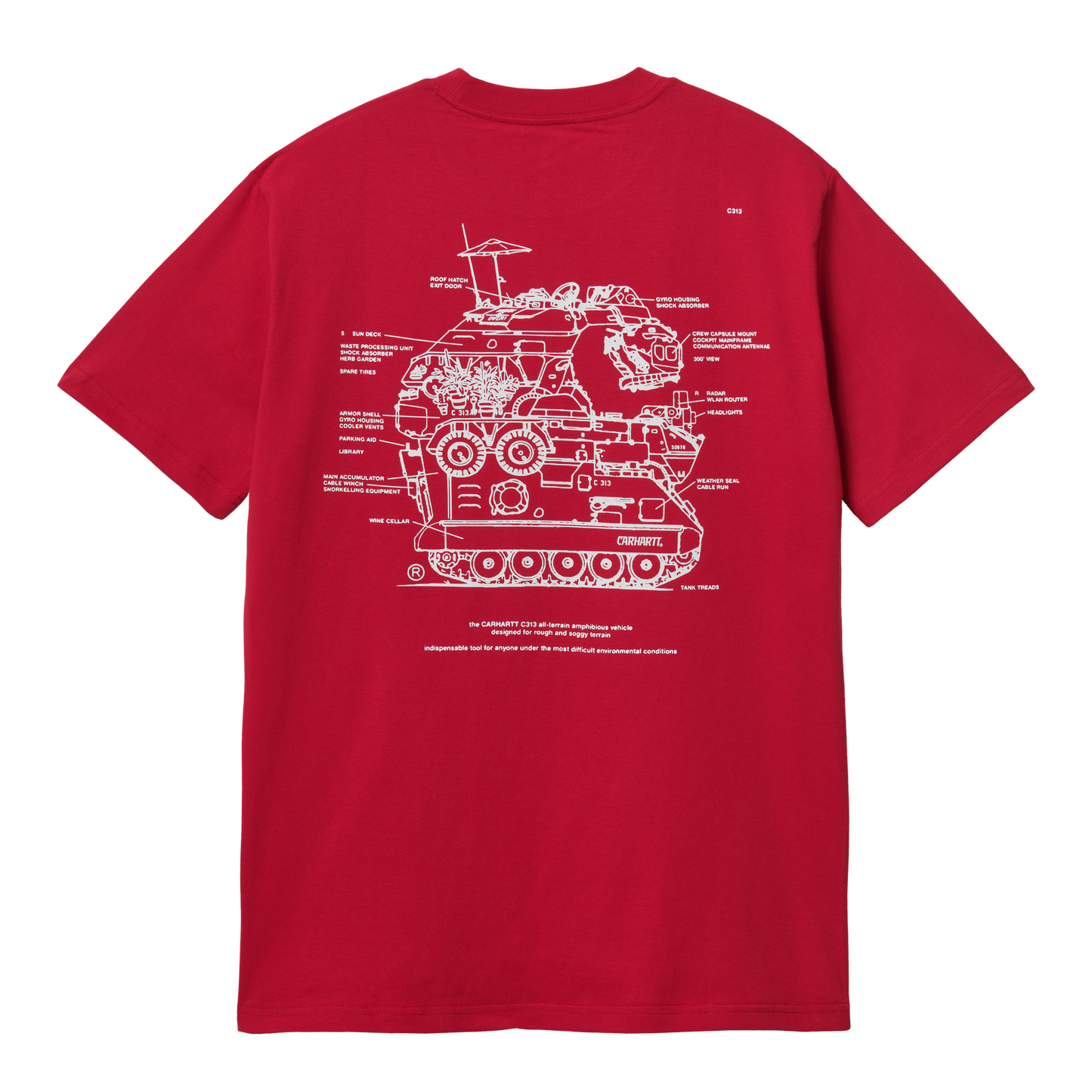 Carhartt WIP Blueprint T-Shirt - Cornel White