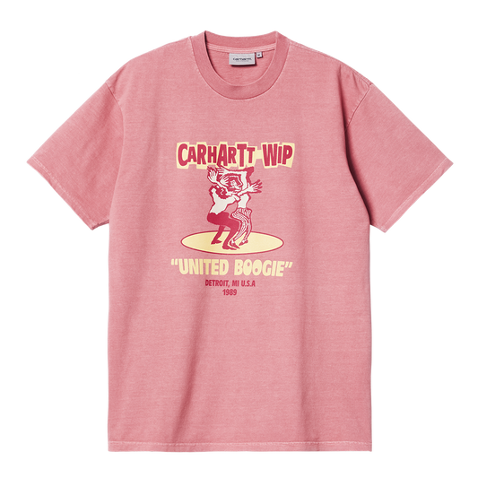 Carhartt WIP Boogie T-Shirt - Dahlia Heavy Stone Wash