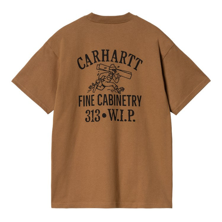 Carhartt WIP S/S Cabinetry Tee - Hamilton Brown Black