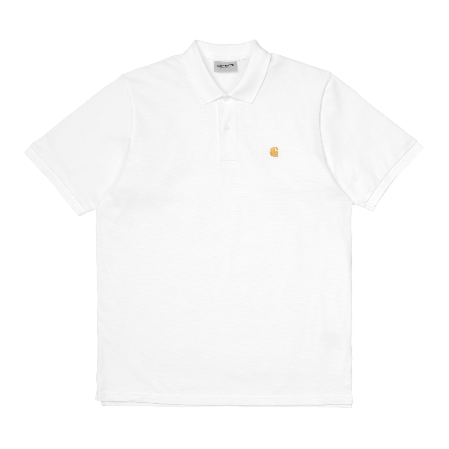 Carhartt WIP Chase Pique Polo - White Gold