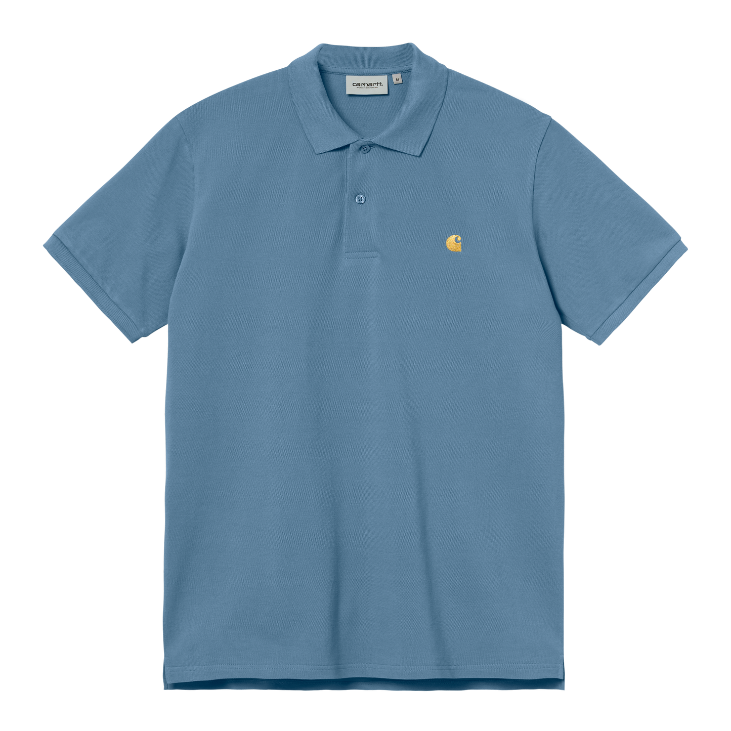 Carhartt WIP Chase Pique Polo - Icy Water Gold