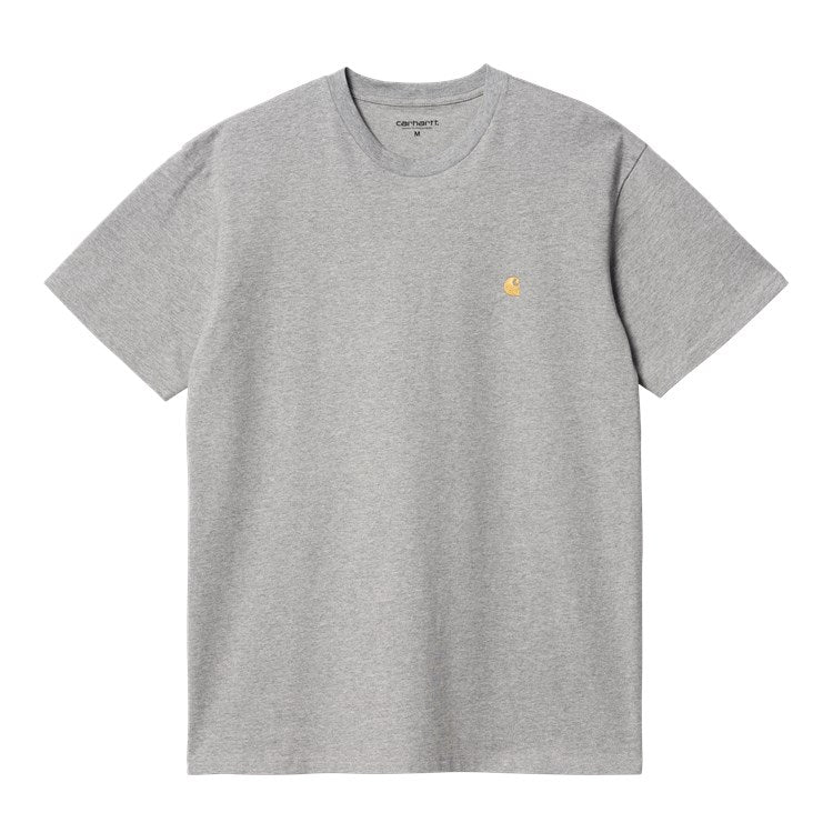 Carhartt WIP Chase T-Shirt - Grey Heather Gold