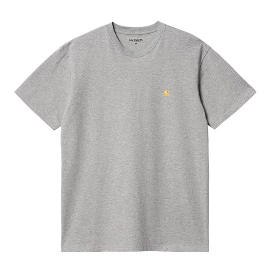 Carhartt WIP Chase T-Shirt - Grey Heather Gold