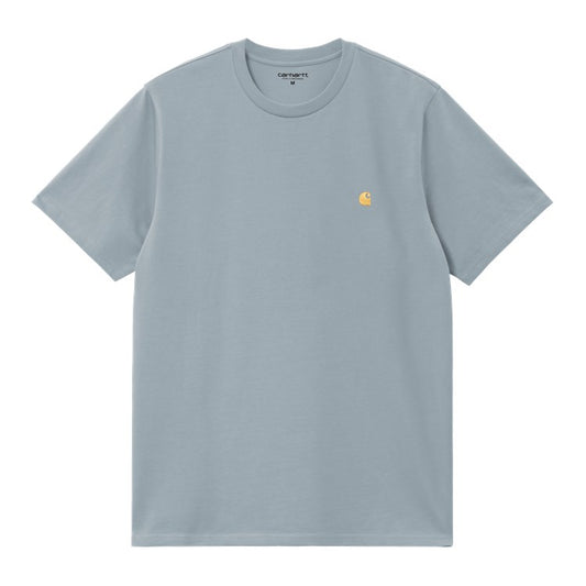 Carhartt WIP Chase T-Shirt - Frosted Blue Gold