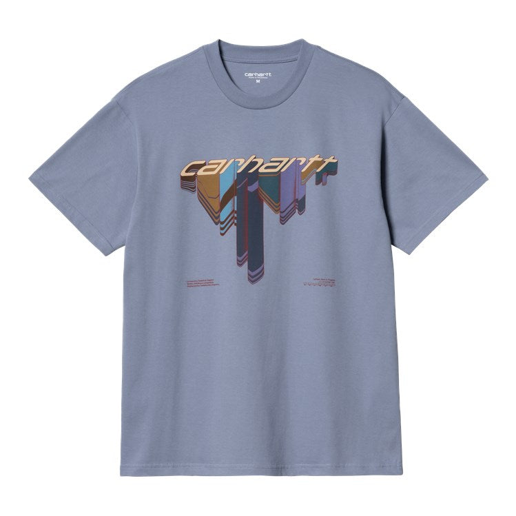 Carhartt WIP S/S Diagram Script Tee - Bay Blue