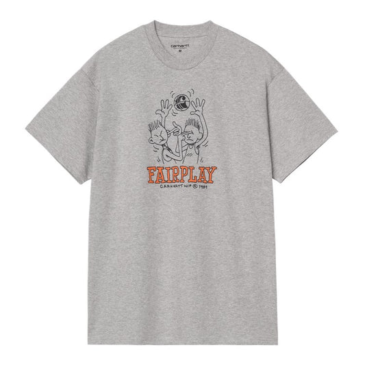 Carhartt WIP S/S Fairplay T-Shirt - Grey Heather