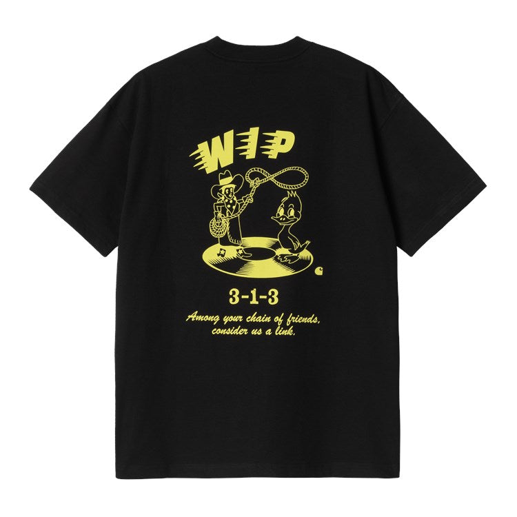 Carhartt WIP S/S Friendship T-Shirt - Black Yellow