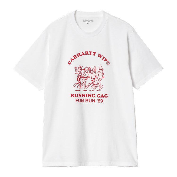 Carhartt WIP S/S Fun Run T-Shirt - White Red