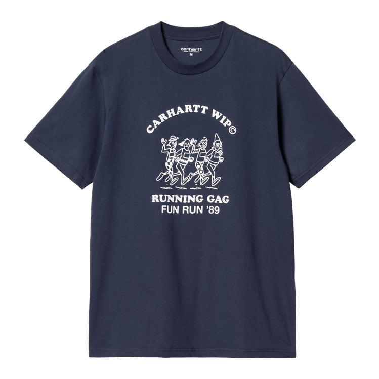 Carhartt WIP S/S Fun Run T-Shirt - Air Force Blue White