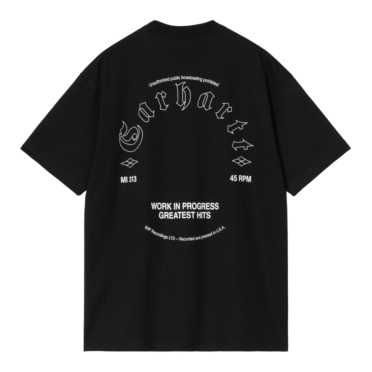 Carhartt WIP S/S Greatest Hits Tee - Black White