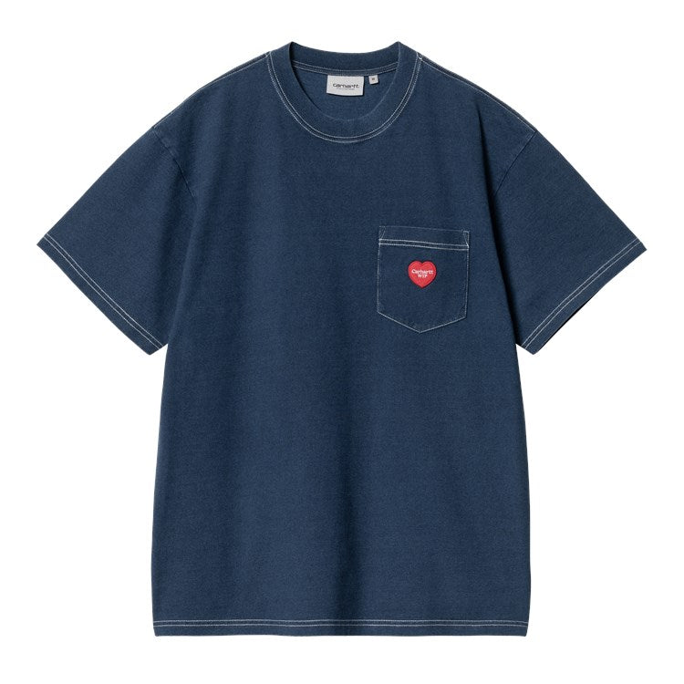 Carhartt WIP S/S Ingo Pocket T-Shirt - Dark Blue Garment Dyed