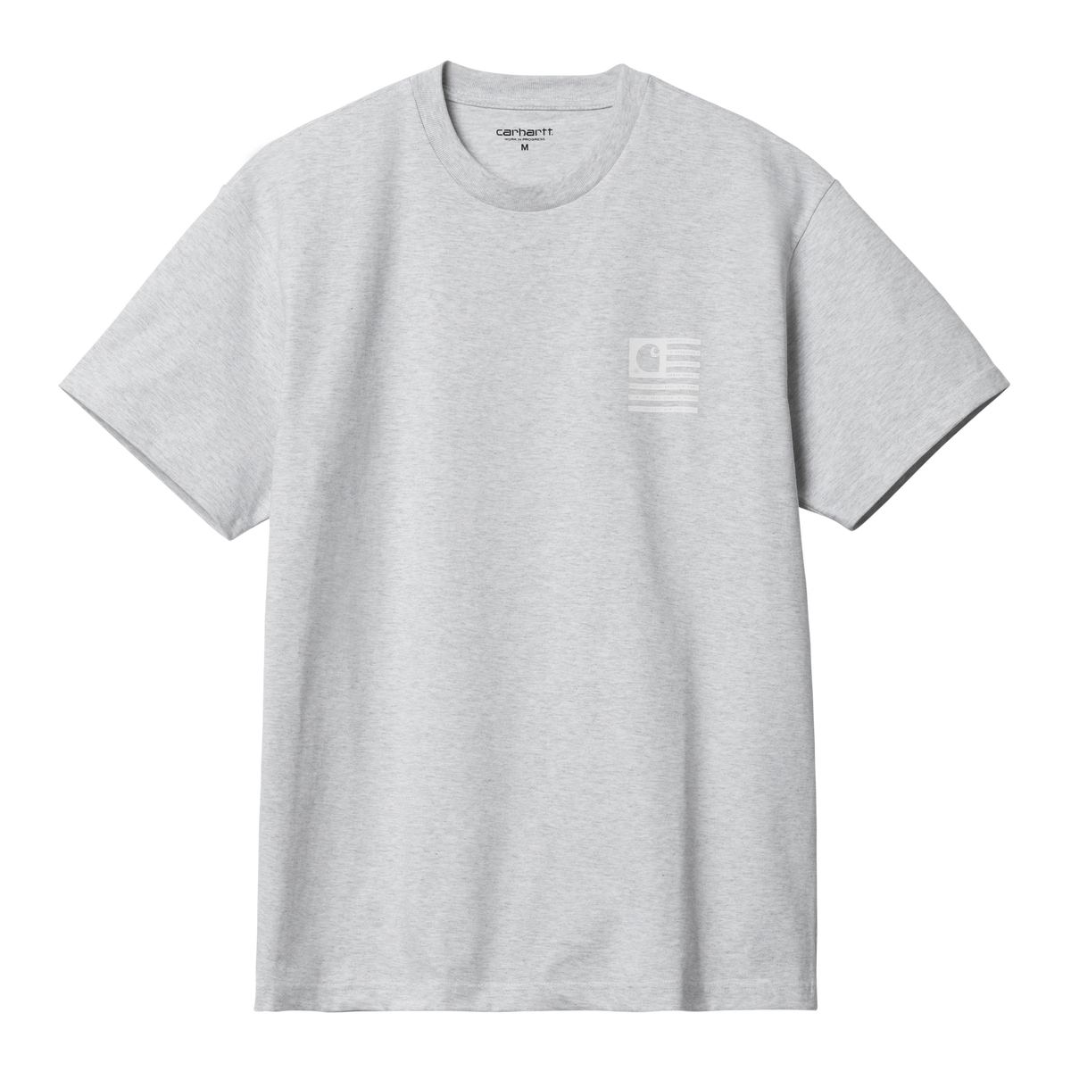 Carhartt WIP Label State Flag T-Shirt - Ash Heather