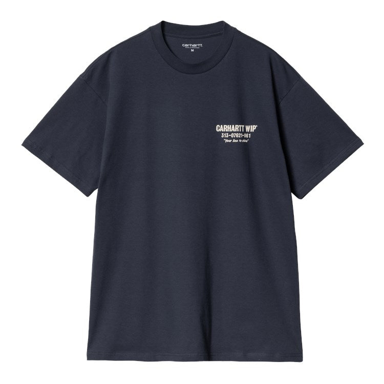 Carhartt WIP S/S Less Troubles Tee - Blue Wax
