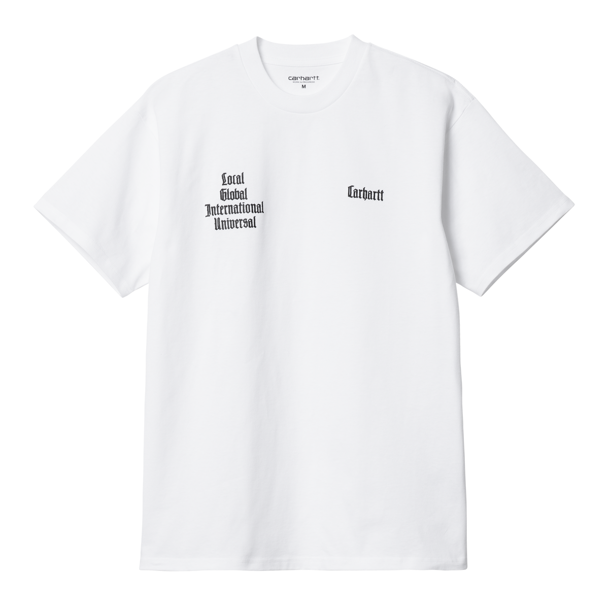 Carhartt WIP Letterman T-Shirt - White Black