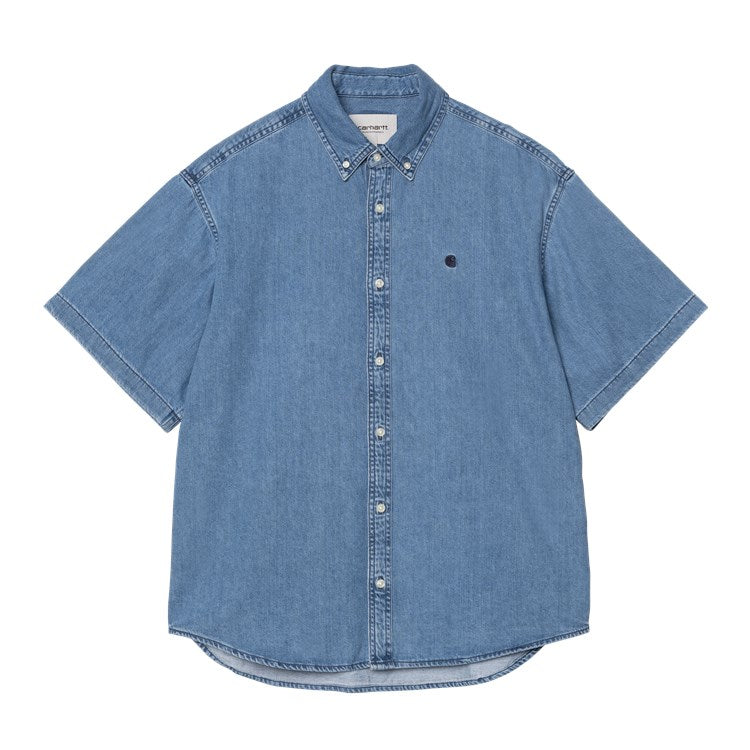 Carhartt WIP S/S Lucas Shirt - Blue Stone Washed