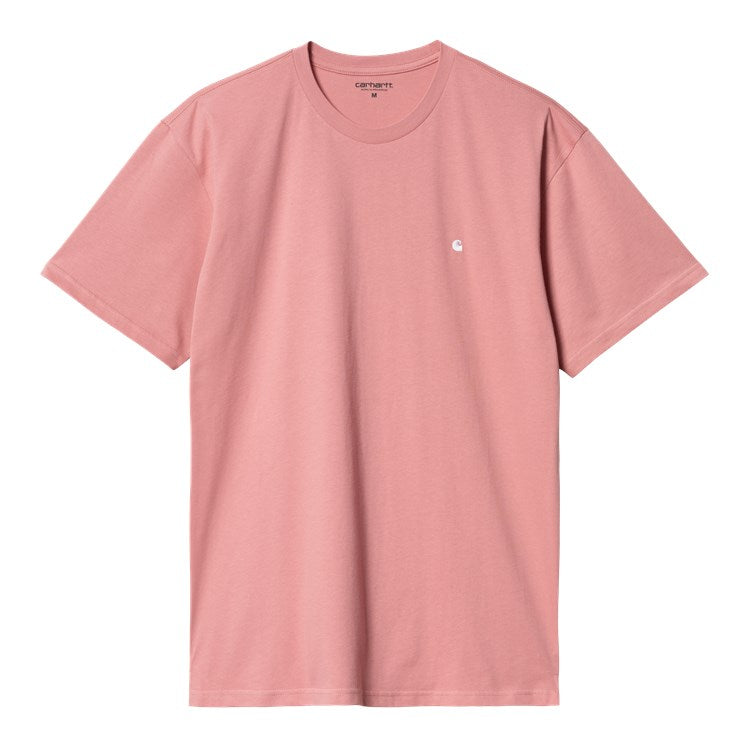 Carhartt WIP Madison T-Shirt - Dusty Rose White