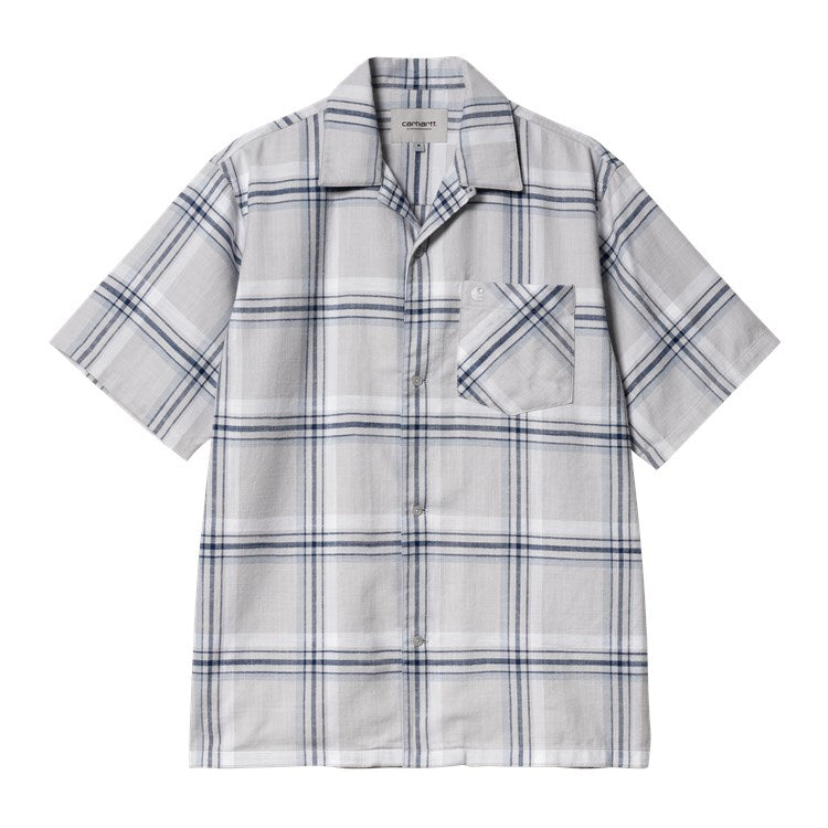 Carhartt WIP S/S Mika Check Shirt - Sonic Silver