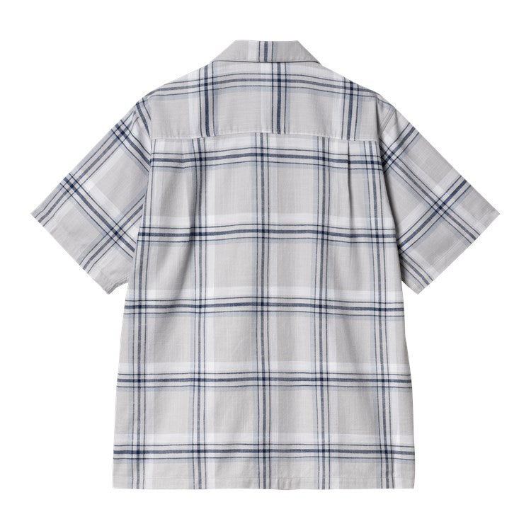 Carhartt WIP S/S Mika Check Shirt - Sonic Silver