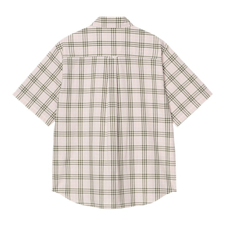 Carhartt WIP S/S Niven Shirt - Niven Check Air Pink Wax