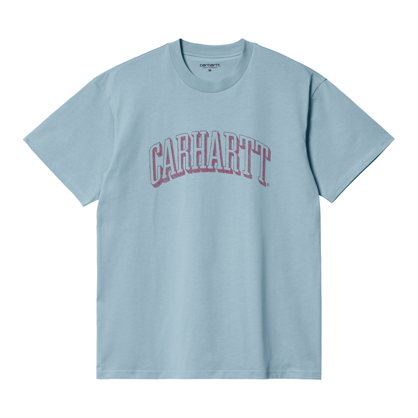 Carhartt WIP Scrawl Script T-Shirt - Misty Sky Corvina