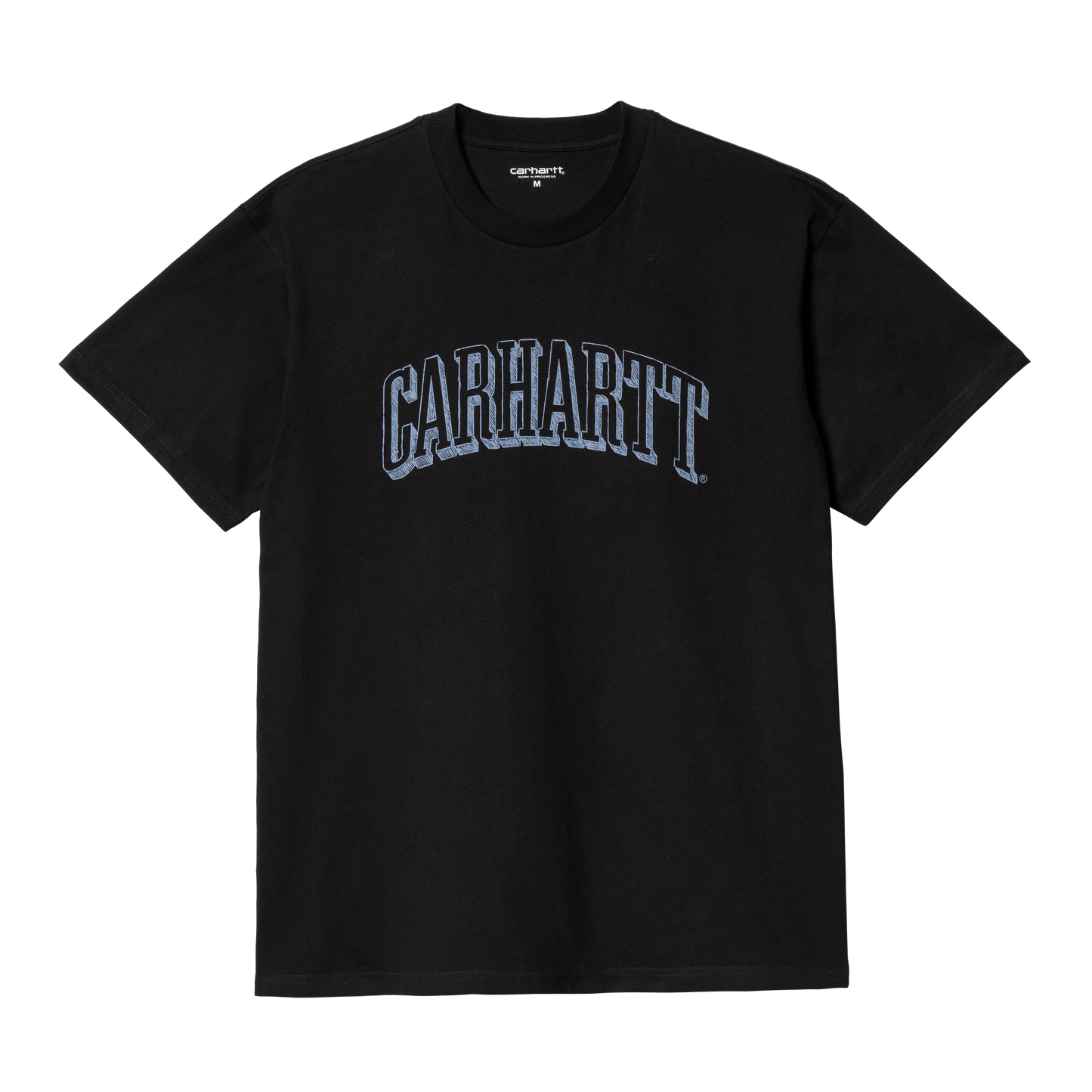 Carhartt WIP Scrawl Script T-Shirt - Black Misty Sky
