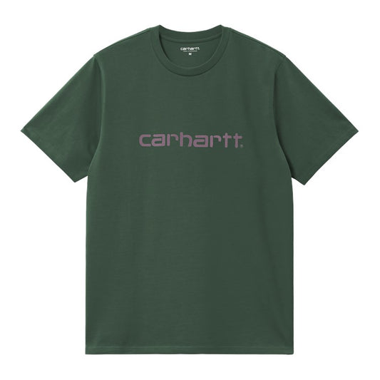 Carhartt WIP S/S Script T-Shirt - Sycamore Tree Phlox