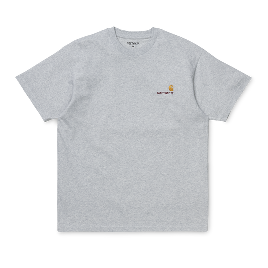 Carhartt WIP American Script T-Shirt - Ash Heather