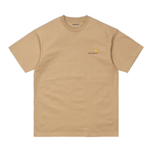 Carhartt WIP American Script T-Shirt - Dusty Hamilton Brown
