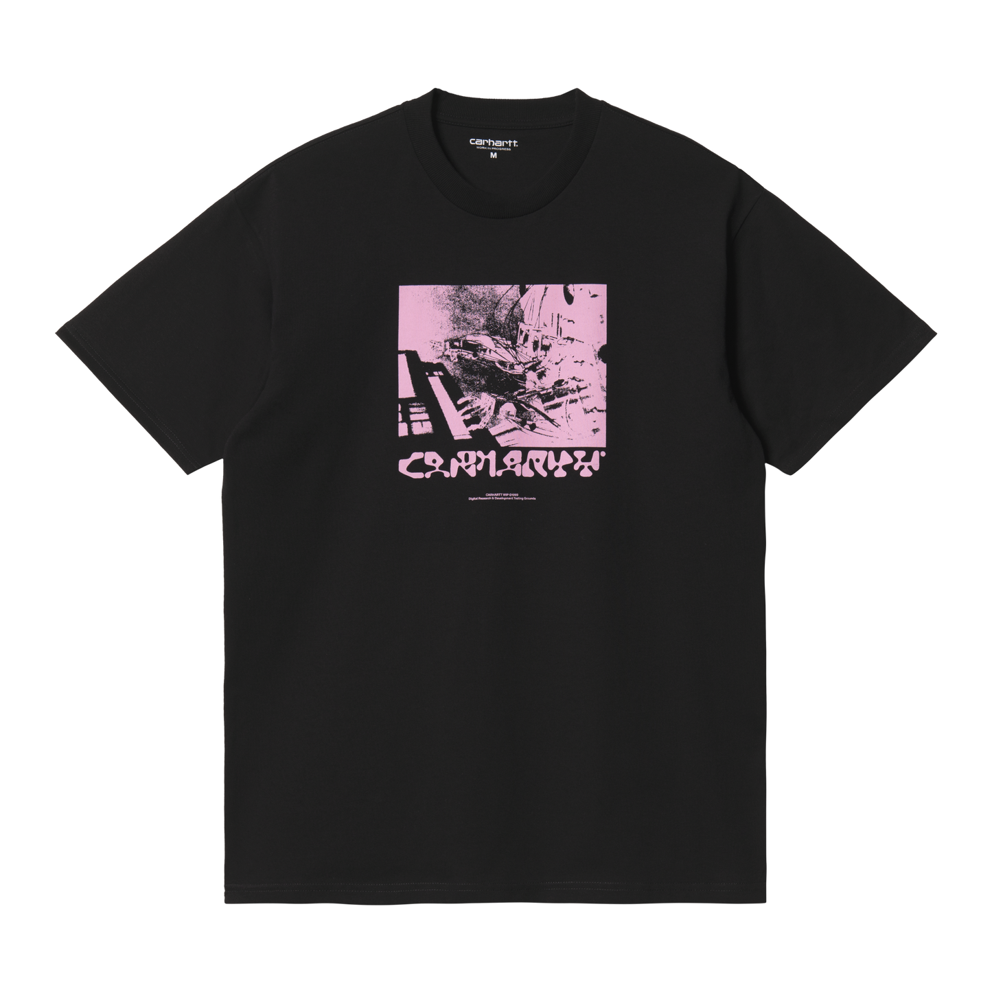 Carhartt WIP Testing Grounds T-Shirt - Black Pink